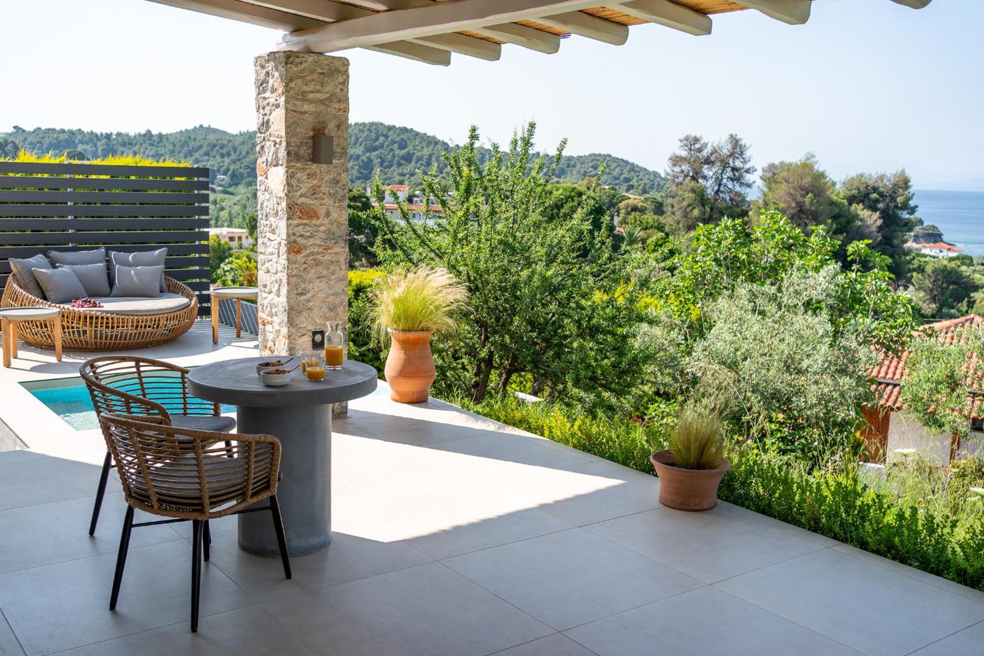 Stone Build Suite With Private Pool Kolios Buitenkant foto